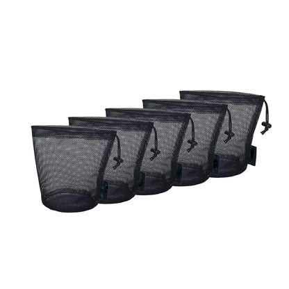 Durable Nylon Mesh Drawstring Bag Cutlery Bottle Pot Pan Kettle Storage Ditty Bag for Travel Stuff Sack