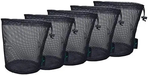 Durable Nylon Mesh Drawstring Bag Cutlery Bottle Pot Pan Kettle Storage Ditty Bag for Travel Stuff Sack