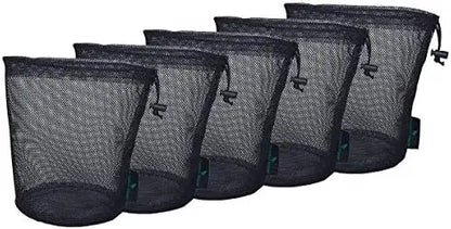 Durable Nylon Mesh Drawstring Bag Cutlery Bottle Pot Pan Kettle Storage Ditty Bag for Travel Stuff Sack