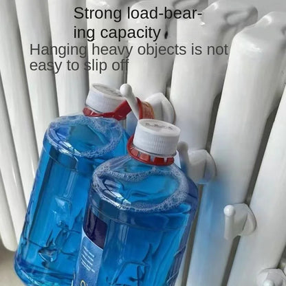 Plastic Radiator Hook Drying Rack for Hat & Towel Quick Hair Storage with No Punching Spot Household Plumbing Tool